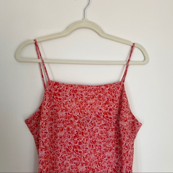 REITMANS Red Ditsy Floral Slip Dress-Size XL - Picture 4 of 10
